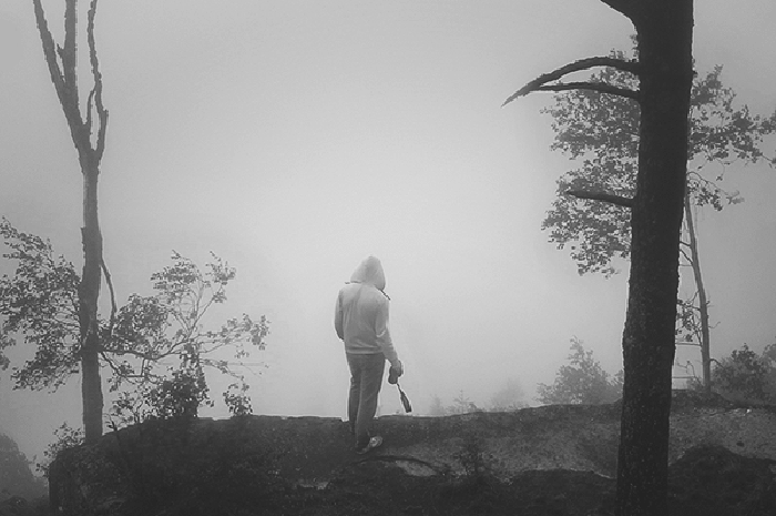 意境gif黑白gif雾霾gif背影gif