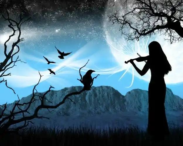 求此类高清图片,一个人在月下仰望或思考,最好是男的,梦幻点诗意点