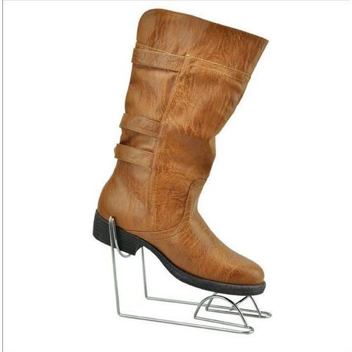 不锈钢鞋展架靴子支撑展示道具长筒靴陈列鞋架平放靴架鞋店展示架