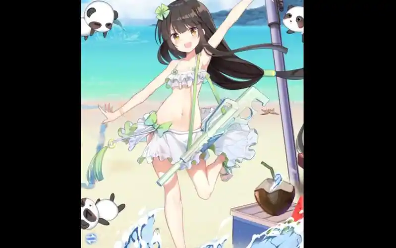 魂器学院千竹泳装看板娘竹林戏水展示