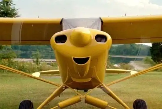 一些军事装备会出现搞笑的"表情",这组图就是飞机的搞笑"面孔"