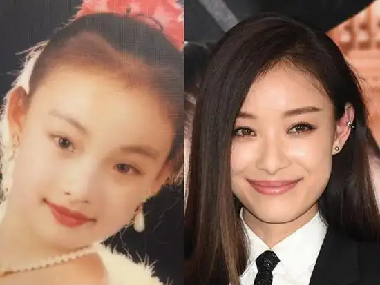 倪妮小时候的写真照满满的贵妇感,五官看上去比现在还要精致,有了这张