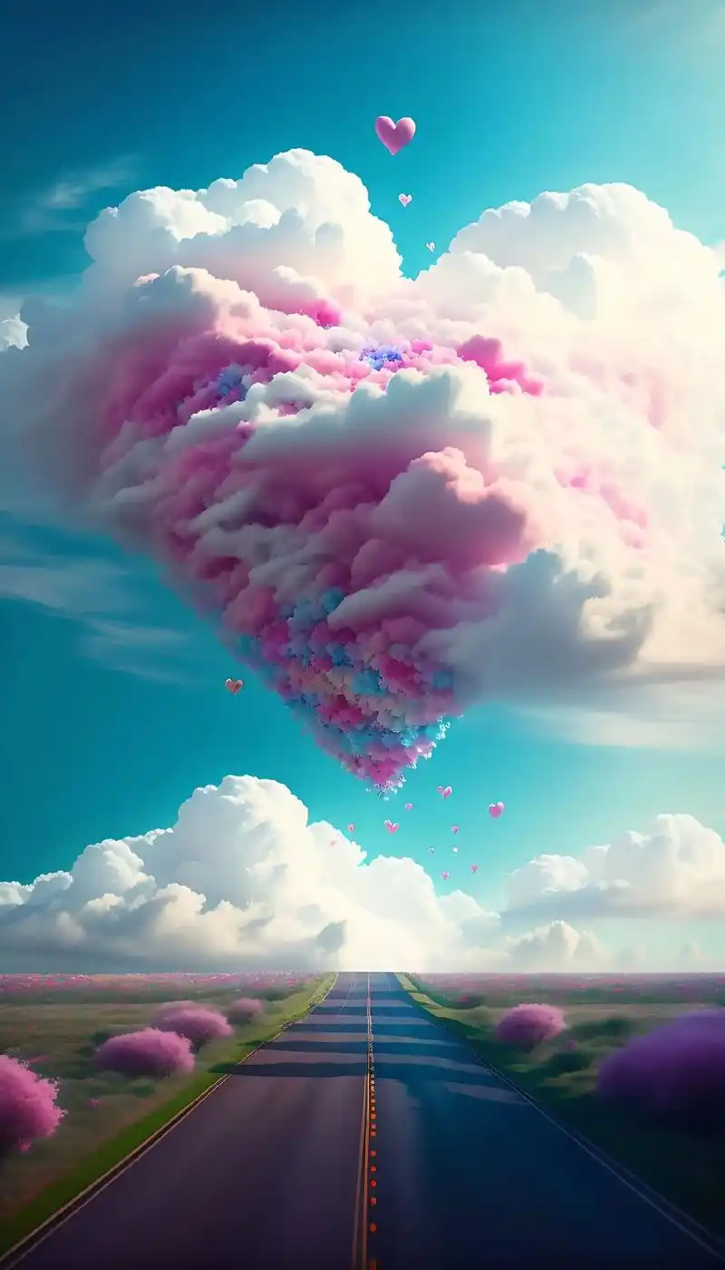 天空飘着一朵彩色的云朵#.耀眼极了#手机壁纸#抖音图文来了 - 抖音