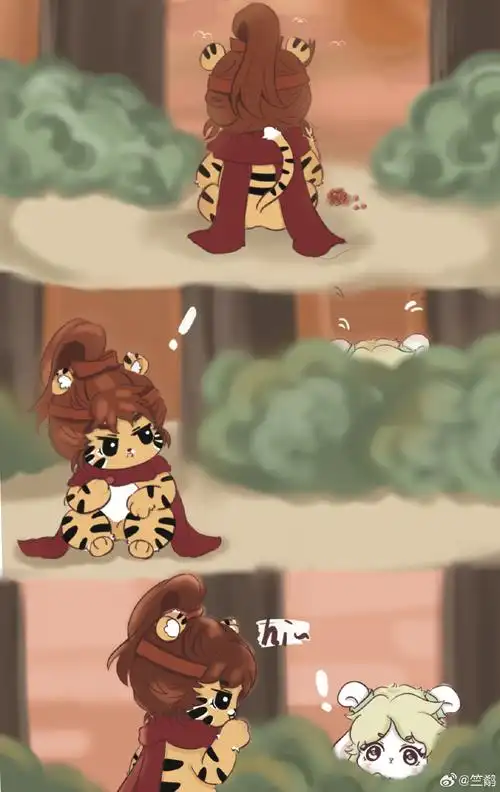 大人们好,这是我去年私设的小兔和小虎,间隔时间太