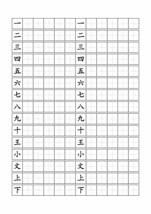 史上最好最适合幼儿儿童书写的简单汉字125字逐一阅读后有内涵doc10页