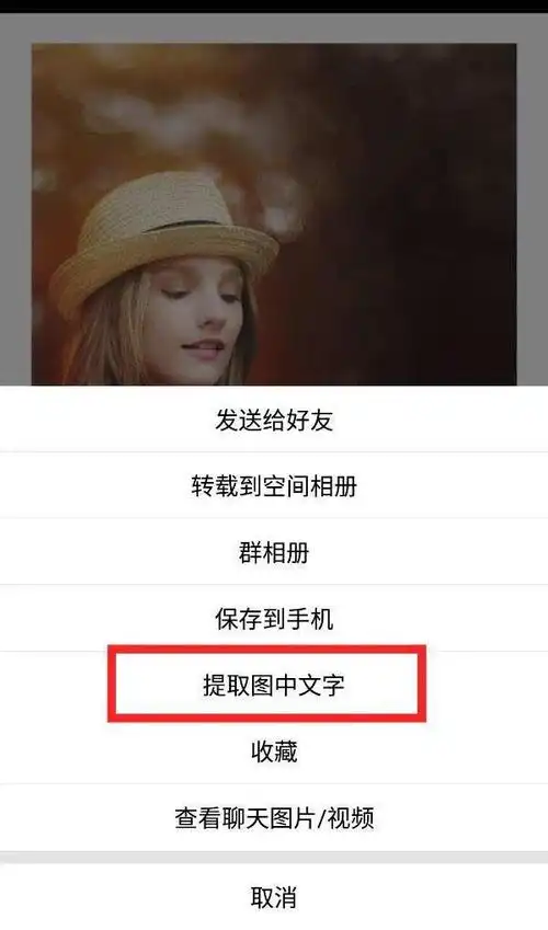 手机qq也能提取图片文字 苹果和安卓都支持