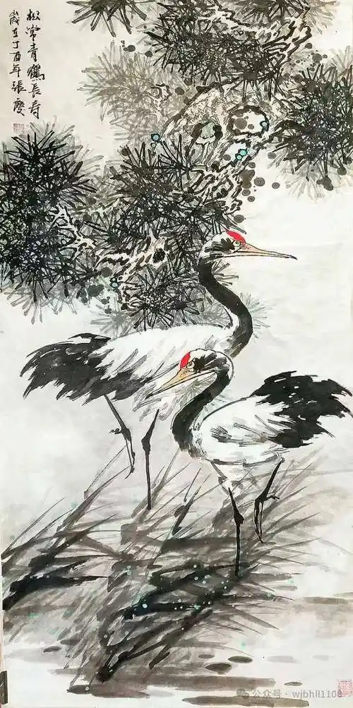 国画仙鹤作品集二