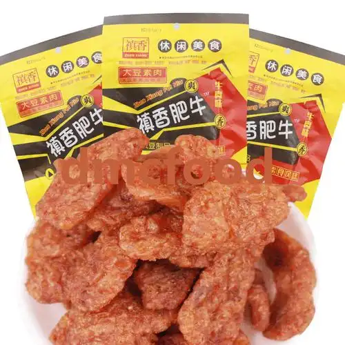 批发禛香香菇肥牛80g袋牛肉味80后怀旧零食小吃大礼包香姑肥牛