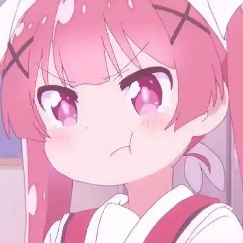 动漫女头少女心粉色系动漫女头