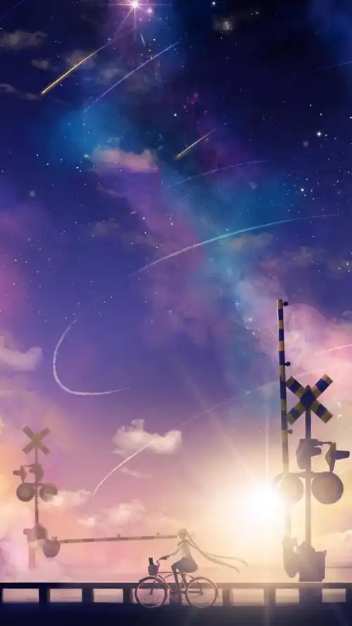 唯美动漫场景插画,高清图片,手机锁屏桌面-壁纸族