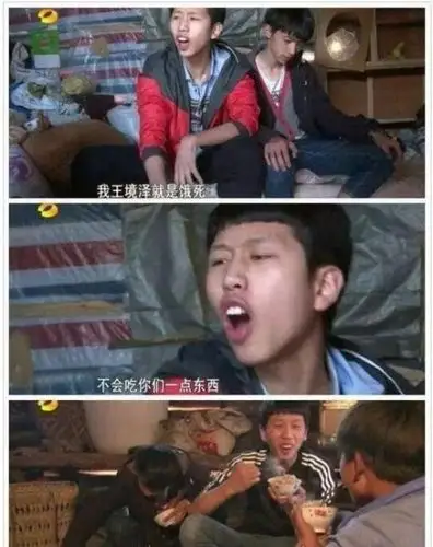 出自变形计王境泽之口(被自己说的话打脸)