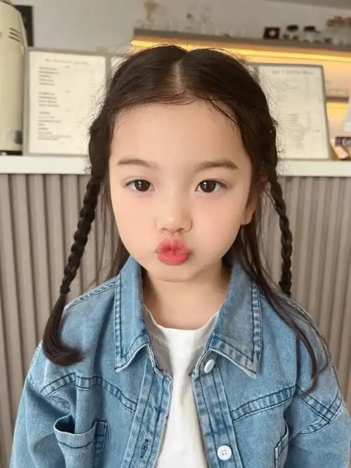 女儿嘟嘟嘴好可爱呀