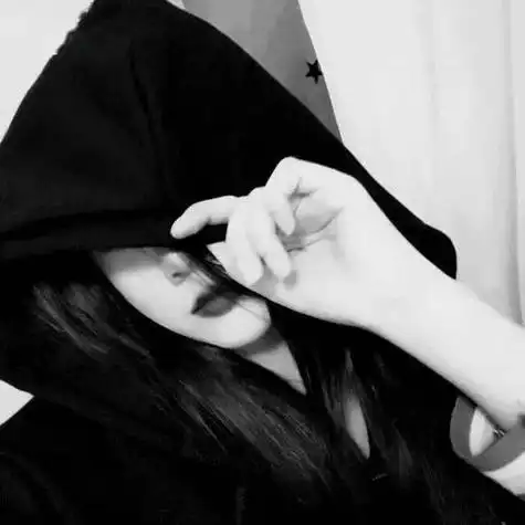 情头霸气黑色真人情侣头像