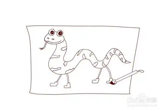 画蛇添足怎么画[图]