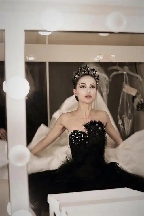 相册#娜塔莉·波特曼在[黑天鹅]片场,2010年.