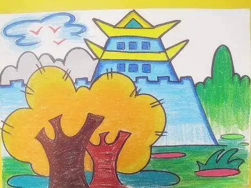 画大全儿童简笔画风景画大全图片风景组合画简笔画图片一年级风景的