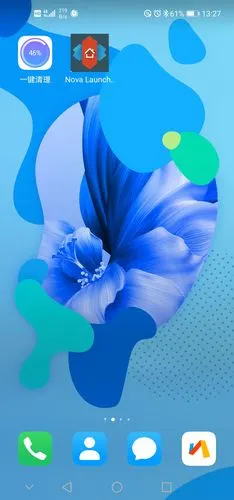 装上nova launcher,在设置里的默认应用设置只显示华为桌面.