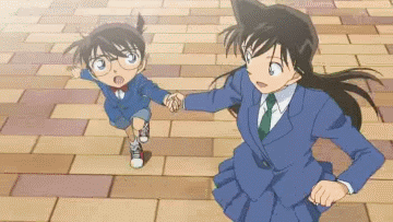 名侦探柯南gif新一gif柯南gif小兰gif跑步gif爱情gif可爱gif