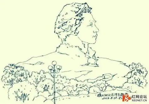 橘子洲头代表建筑的简笔画教程