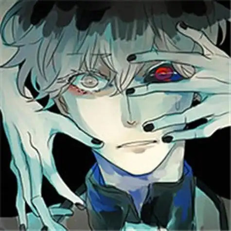 二次元带血男头像图片
