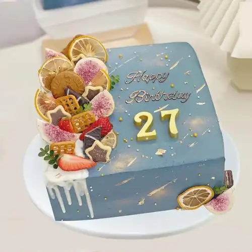 仿真生日塑胶蛋糕模型2021创意流行网红新款仿真水果