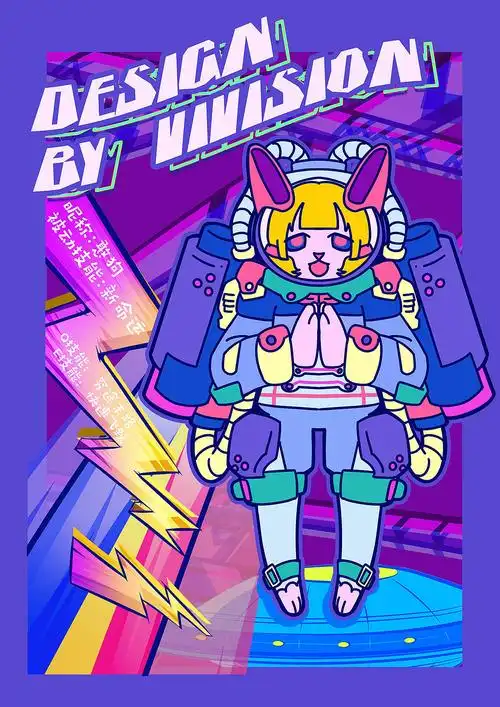 赛博科幻潮流卡通