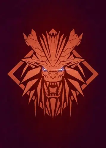 怪物猎人世界冰原大神设计的巫师风格怪物logo图