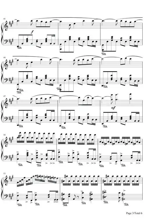 听见下雨的声音钢琴谱-周杰伦-终于听见下雨的声音3