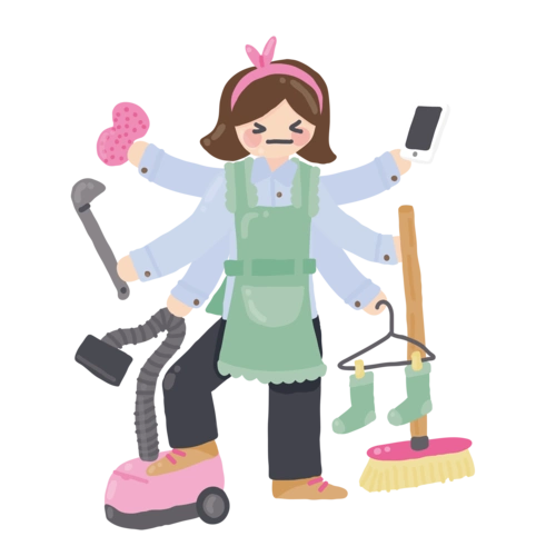 三头六臂的家庭主妇图片