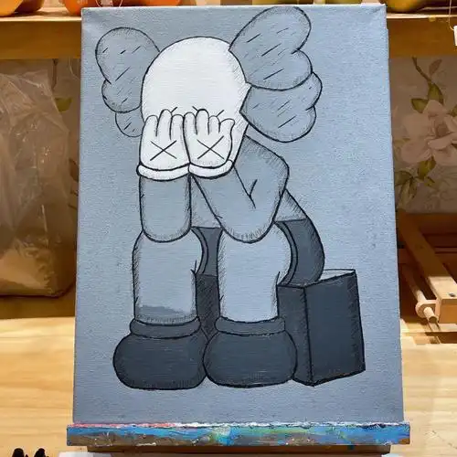 画画分享kaws暴力熊