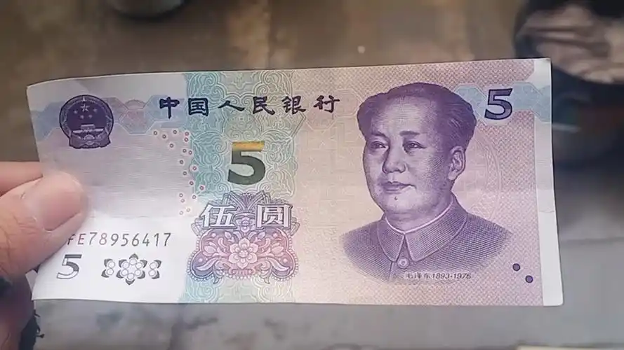 这是最新版的五块钱吗?感觉不是假的,看着却像假的.
