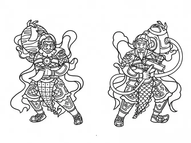 画了一对门神