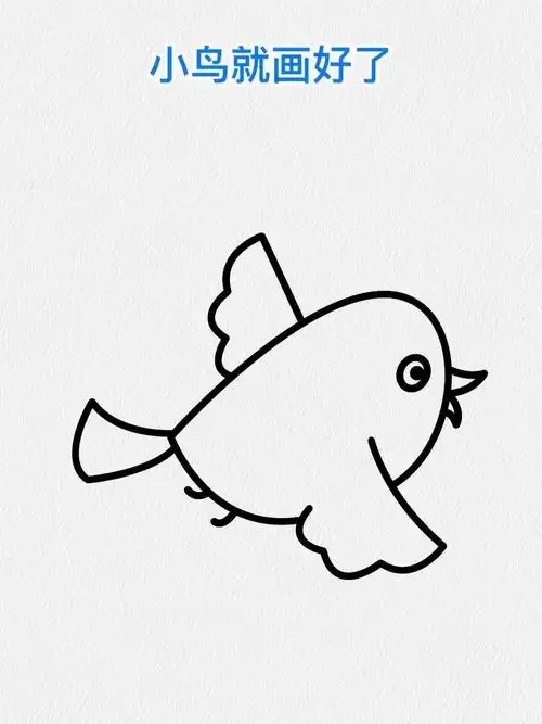 可爱的小鸟简笔画