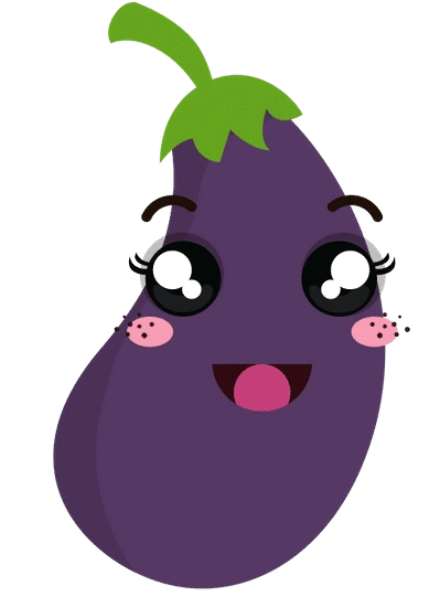 茄子卡哇伊卡通茄子卡哇伊卡通 eggplant kawaii cartoon eggplant