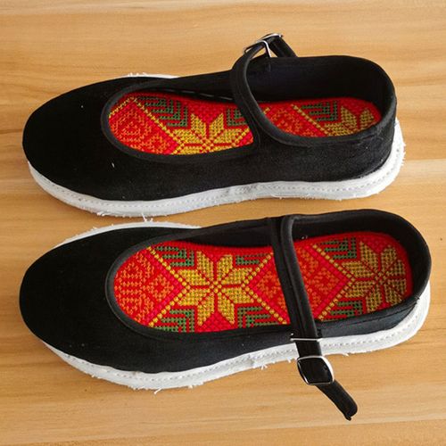 大码一带布鞋男千层底纯手工农村纳底爸爸上班鞋中老年懒人一脚蹬