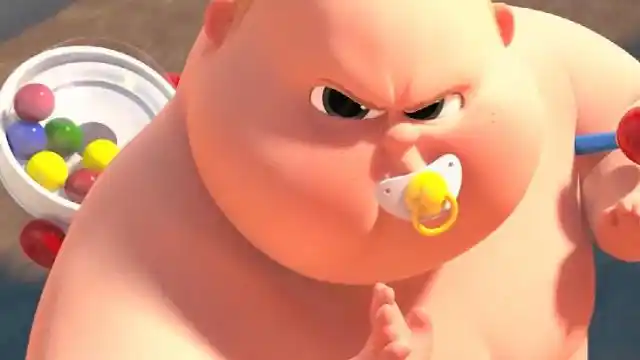 宝贝老板:这小胖子拿着棒棒糖就出来帮小老板了