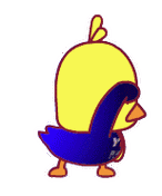 抖音小黄鸭穿圆通快递跳舞 gif - 一组非常时尚的跳舞鸭_小黄鸭_抖音