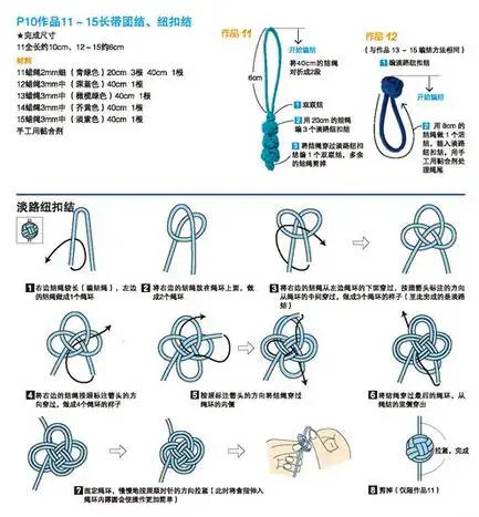 各种手绳打结方法的步骤图解图文教程