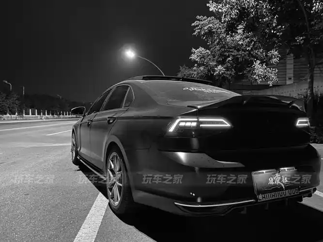 河南车友的凌渡pa再次改装黑武士进化水泥灰