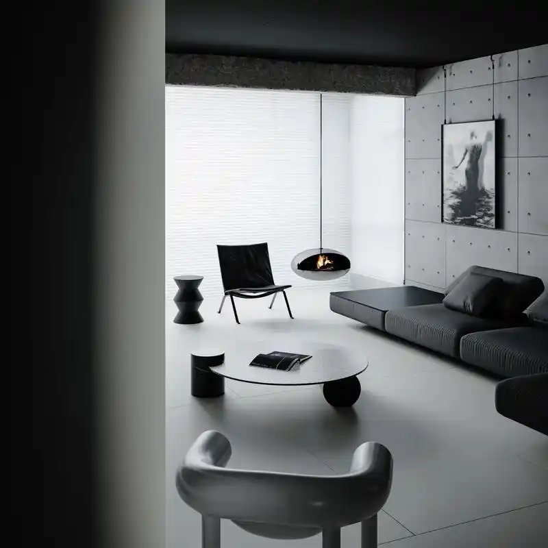 黑色极致 近期渲染.#效果图表现 #极简主义 #意式极简 # - 抖音