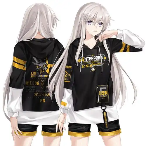 漫趣动漫碧蓝航线周边企业造型卫衣二次元男女动漫t恤