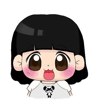 胖嘟嘟的大头娃娃无论是吃东西,微笑或生气时,都是一副可爱不变的模样