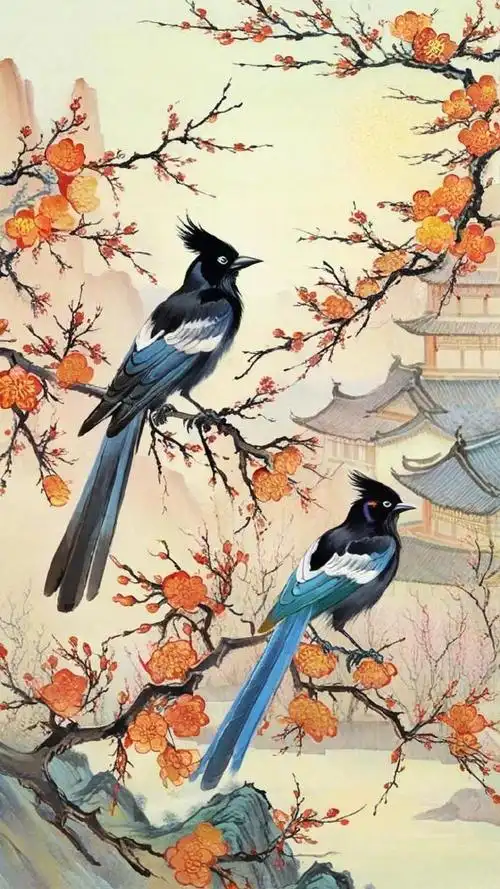 喜鹊登梅～好运到