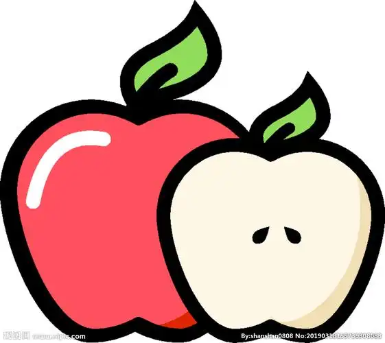 苹果卡通图片