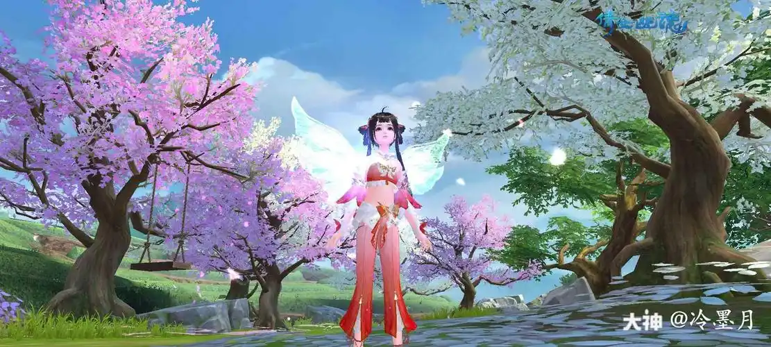 我喜欢紫色那套画魂拓本衣服 _来自网易大神倩女幽魂手游圈子_冷墨月