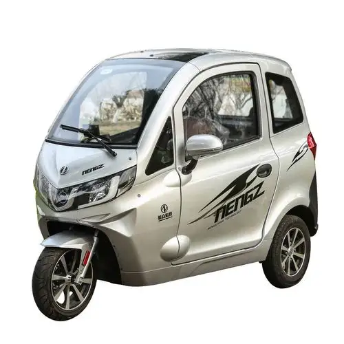 能众科技新款老年人新能源全封闭电动三轮车成人全封闭车接送孩子