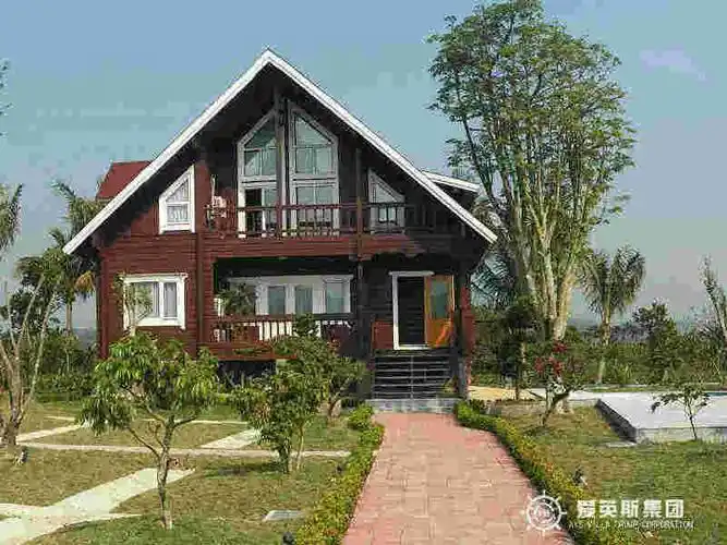 5款家庭农庄装修效果图 小型休闲生态木屋农庄规划设计图