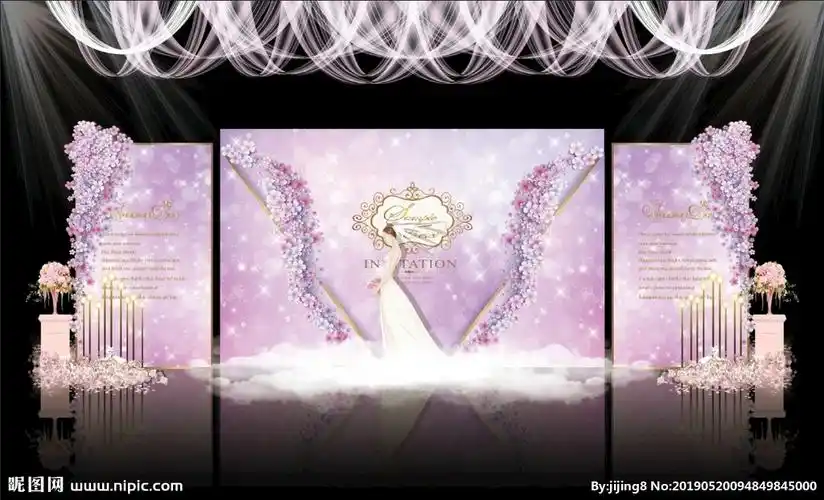 婚礼喷绘素材图片