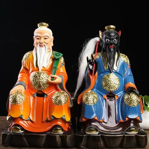 南斗星君北斗星君神像12英寸居家供奉家用佛像树脂客厅祝福摆件