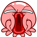 [o仔qq表情之惊讶] - #qq表情##表情包##粉色##qq表情包##o仔##章鱼